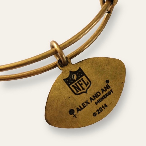 Alex and Ani NFL New England Patriots Charm Bracelet, Gold – NWT - Picture 10 of 13